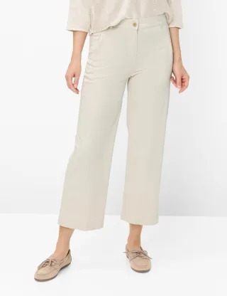 Raphaela by Brax Damen Culotte Style PEGGY CULOTTE LINEN, hellbeige, Gr. 38