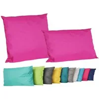 JACK Dekokissen 2er Set Outdoor Lounge Deko Kissen Set 45x45cm + 30x50cm Inkl. Füllung, mit Lotus-Effekt, Robust, Strapazierfähig, für Innen & Außen geeignet
