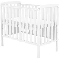 Baby-Delux Babybett Compact Beistellbett, Kinderbett 50x100 cm weiß höhenverstellbar Matratze