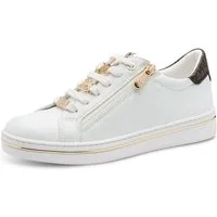 MARCO TOZZI Plateausneaker, Freizeitschuh, Halbschuh, Schnürschuh mit Logoschriftzug