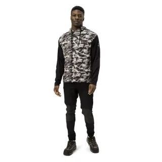 Caterpillar Kapuzenshirt mit langen Ärmeln aus Baumwolle für Herren in Grau
