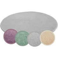 Andiamo Teppich Arezzo, rund, Höhe: 16 mm, Uni Farben, weicher Flor, waschbar, ideal im Wohnzimmer & Schlafzimmer