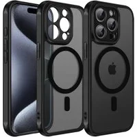 CoolGadget Handyhülle für Apple iPhone 15 Pro 6,1 Zoll, Kamera Schutz Hülle Silikon Hard Case Schutzhülle für Magsafe Zubehör