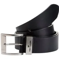 TOM TAILOR Ledergürtel TTTOM 4 cm breiter Herrengürtel, Casual und Jeans Look