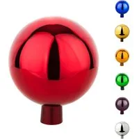 VERDOBA Gartenfigur Gartenkugel für Außen - Gartendeko Rosenkugel Dekokugel für den Garten, Glas