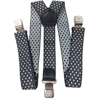 Ware aus aller Welt Hosenträger im Retro-Stil starke Y Hosenträger 40 mm breit mit starke Krallenclips