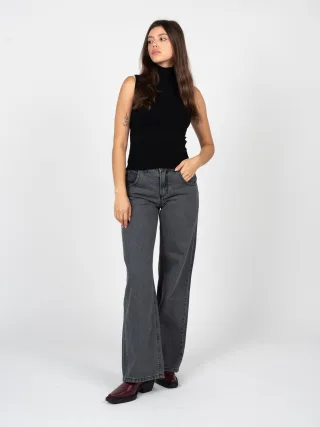 La Haine Inside Us Jeans Wide Leg Damen grau