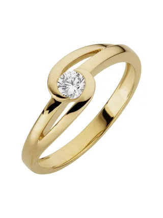 Orolino Ring 333/- Gelbgold glanz synth. Zirkonia