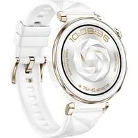 Watch GT5 PRO 42mm (Jana-B29F), Smartwatch weiß, Gehäuse aus Keramik, weißes Fluorelastomer-Armband