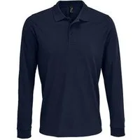SOLS Langarm-Poloshirt Unisex Long Sleeve Polycotton Polo Shirt XS bis 5XL