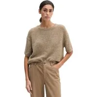 Marc O'Polo Kurzarmpullover loose aus Organic Cotton-Mix