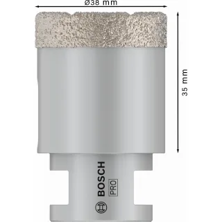 Bosch PRO Diamanttrockenbohrer Dry Speed Best for Ceramic, 38 x 35 mm - 2608587122