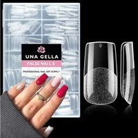 LuxusKollektion Kunstfingernägel Nageltips 216 Stück 12 Größen Soft Gel Medium Full Cover Quadrat