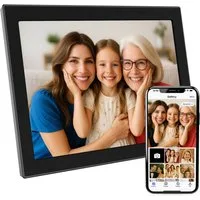 Xoro CPF 10CF -11CF Smartes Display für Foto‑ und Videowiedergabe Digitaler Bilderrahmen (27,94 cm/11 ", 1280 × 800 Pixel, 16 GB, Intuitive Bedienung mit automatischer Bildrotation und App‑Steuerung)