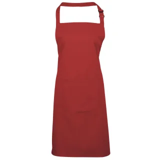 Premier Ladies/Womens Colours Bip Schürze mit Tasche (Rot)