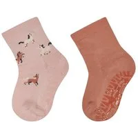 Sterntaler® ABS-Socken Fliesen Flitzer AIR 2er-Pack Pferd (2-Paar, 2er-Pack) Fliesen Flitzer Air 2er-Pack, Pferd, rutschfest, weich & atmungsaktiv