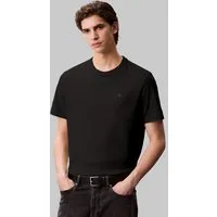 Calvin Klein Jeans T-Shirt SS SMOOTH CTTN SOLID CREWNK TEE mit Logo