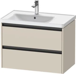 Duravit Ketho.2 Waschtischunterbau wandhängend Taupe Supermatt 784x455x549 mm - K25285083830000 K25285083830000