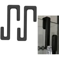 TSB Werk Handtuchhaken Handtuchhaken Duschtür Duschkabine Halter, (2-St), Handtuchhalter, Kleiderhaken, Universal