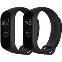 kwmobile 2x Uhrenarmband für Xiaomi Mi Band 4 / Mi Band 3 Armband Smartwatch, 2-tlg., Fitnesstracker Band Set aus TPU Silikon - Ersatzarmband Smartwatch