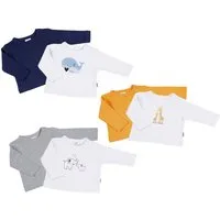 Clinotest Langarmshirt Unisex Baby Langarmshirts 2er Doppelpack, 100% Baumwolle