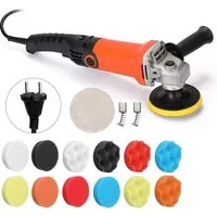 GARRYFIZH Poliermaschine Auto Poliermaschine 1200W 6 Stufen für Autopflege & Kratzer, 8000 max. U/min, Hochtemperaturbeständiger