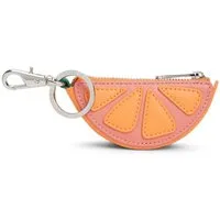 Tommy Jeans Schlüsselanhänger TJW FRUIT COIN PURSE ORANGE, Taschen-Schlüsselanhänger, Taschen Charm, Bag Charm im Frucht-Look