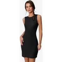Imily Bela Strickkleid Damen Rückenfreies Schlankes Minikleid (Packung, 1-tlg., 1per-Pack) Ärmelloses