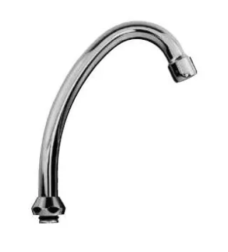 Kaja HU-Auslauf 250mm, mit Strahlregler für, offene Warmwasserbereiter chrom, 13113-C 13113-C