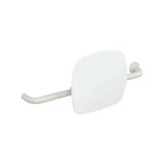 Hewi 801 Rückenstütze 801.51.9261R99 Wandabstand 150mm, Ausführung rechts, Lehne signalweiß, reinweiß