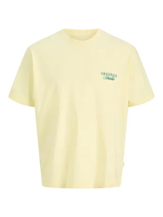 JACK&JONES - JORNORREBRO TYPO TEE SS CREW NECK SN JNR Pastel Yellow - Gr. - 164
