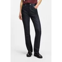 BOSS ORANGE High-waist-Jeans ADA SLIM HR 1.0 Premium Damenmode mit kleinen Schlitzen am Saum