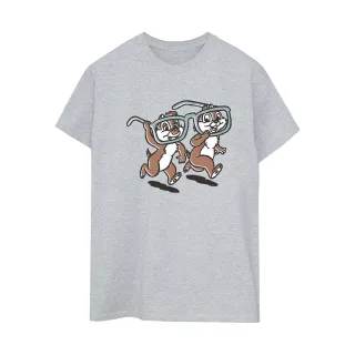 Disney - "Chip 'n Dale Glasses" T-Shirt für Damen (Grau)