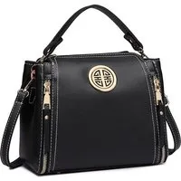 Miss Lulu Umhängetasche Elegante Damen Handtasche aus PU-Leder mit Henkel & Schulterriemen