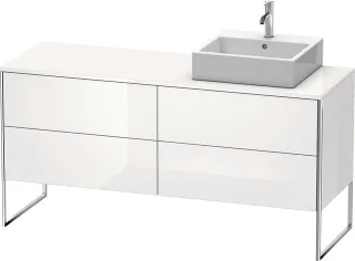 Duravit XSquare Konsolenwaschtischunterbau bodenstehend Weiß Hochglanz 1600x548x778 mm - XS4924R8585 XS4924R8585
