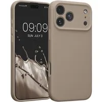 kwmobile Smartphone-Hülle Handyhülle für Apple iPhone 17 Pro Max Hülle, Hülle Silikon gummiert - Handyhülle - Handy Case in Taupe