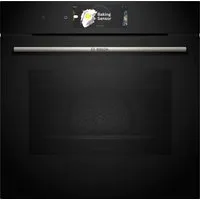 BOSCH Pyrolyse Backofen 8 HBG7784B1, mit Teleskopauszug nachrüstbar, Pyrolyse-Selbstreinigung, Innovativer digitaler Bedienring & praktische Abschaltautomatik