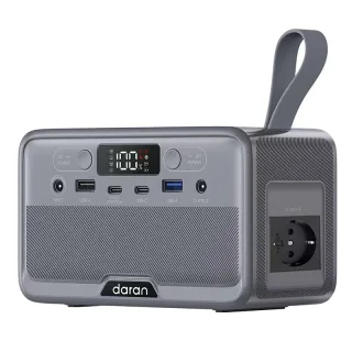 YOUYO R100 100W 89.6Wh 28000mAh Portable Power Station with 7 Outputs LCD Display EV-Grade LiFePO4 Battery Power Backup