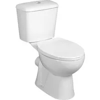 Aqualine Tiefspül-WC JOSE WC-Kombi, Doppeltaste 3/6 l, hinterer Abfluss, Weiß, Aqualine-PS8812
