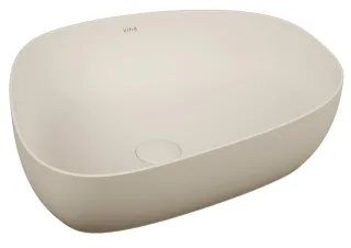 VitrA Outline Aufsatzschale asymmetrisch 55 x 43 cm CERAFINE Sanitärkeramik Sandbeige,5991B422-0016 5991B422-0016