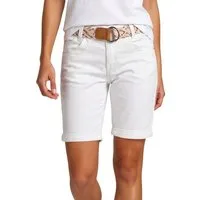 DENIMFY Bermudas Damen Shorts DFPia Regular Fit Chinoshorts mit Gürtel