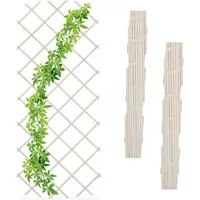 relaxdays Rankgitter Ausziehbares Rankgitter 3er Set, 3 St., 3er Set