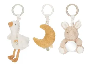 Little Dutch 3er Pack Aktivitätenanhänger in weiß - Newborn Naturals