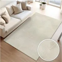TT Home Teppich Diele, Esszimmer, Flur, Schlafzimmer, Wohnzimmer, Rechteckig, Höhe: 13 mm, Wohnzimmer Teppich Esszimmer Kurzflor Boho Design Skandinavisch Unifar