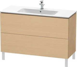 Duravit L-Cube Waschtischunterbau bodenstehend Natur Eiche Matt 1220x481x704 mm - LC662803030 LC662803030