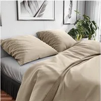 Wolkenfeld Bettwäsche Renforcé Bettwäsche Baumwolle - Natürlich weiches Schlafgefühl, Renforcé, 3 teilig, 135x200 cm, 155x220 & Übergrößen I inkl. Kissenbezüge 80x80 I uni