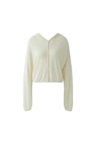 Oui - Strickjacke eggnog - Gr. - 40