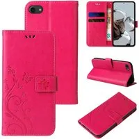 Tec-Expert Handyhülle Cover Tasche Hülle für Apple iPhone 7 / 8 / SE (2020) 4,7 Zoll, Klapphülle Case mit Kartenfach Fliphülle aufstellbar, Motiv Blumen