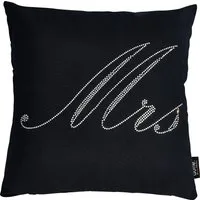 done.® Dekokissen Stone Mrs, mit Schriftzug Mrs, Kissenhüle mit Füllung, 1 Stück