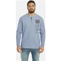 Jan Vanderstorm Sweatshirt REGINALD mit seitlichen Schlitzen